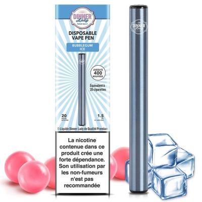 Vape Pen bubblegum ice Dinner Lady Batterie intégrée 350 mah - E-cigarette Jetable