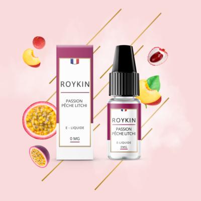 e-liquide passion pêche litchi 10ml roykin 