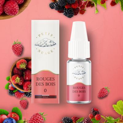 e-liquide rouge des bois 10ml petit nuage 