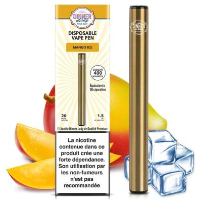 Vape Pen mango ice Dinner Lady Batterie intégrée 350 mah - E-cigarette Jetable