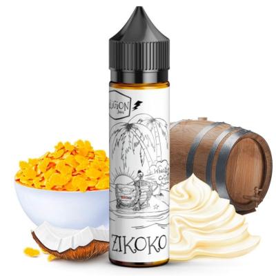 e-liquide Zikoko Religion Juice Corn Flakes - Crème - Noix de coco - Vieilli en fût de chêne 50ml 