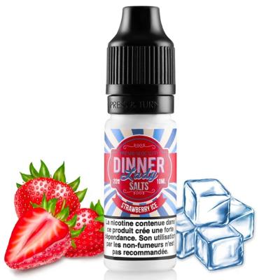e-liquide Strawberry Ice Salt Nic Dinner Lady Fraise - Frais