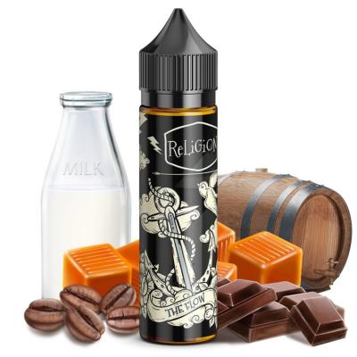 e-liquide The Flow Religion Juice Café - Lait - Caramel - Truffes en chocolat - Vieilli en fût de chêne 50ml